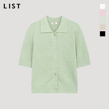 리스트 부클 카라 가디건
