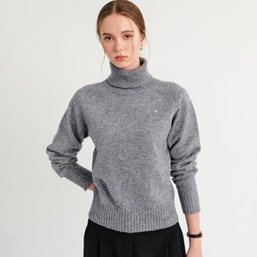 로모 터틀넥 울 니트_차콜 / LOMO TURTLENECK WOOL KNIT_CHARCOAL