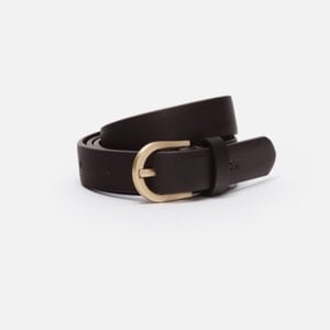 로서울 Small Around belt Umber with Gold buckle