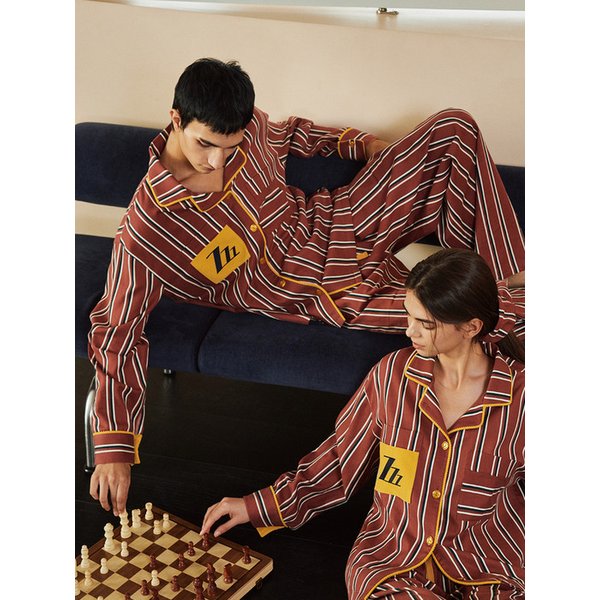 지지 긴팔 페어 버건디 (21수)