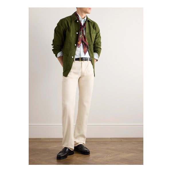 드레익스 스트라이프 코튼 옥스포드 버튼다운 칼라 셔츠 1647597335479920