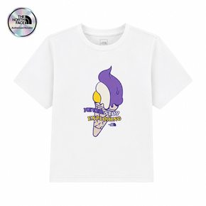 [노스페이스 키즈 공식] 키즈 아이스크림 반팔 티 NT7US19T_WHT