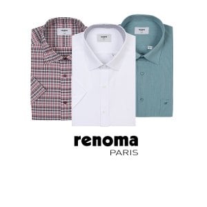 레노마 신축성있는 스판 여름 반소매 셔츠 모음전 28종 택 1