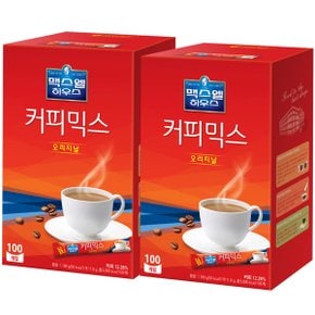 맥스웰하우스 동서 커피믹스 오리지날 100t 일회용 커피 4개