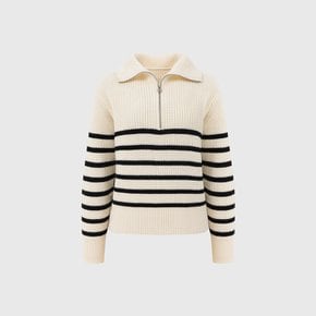 인나 울 집업 니트_아이보리 / INNA WOOL ZIP UP KNIT_IVORY