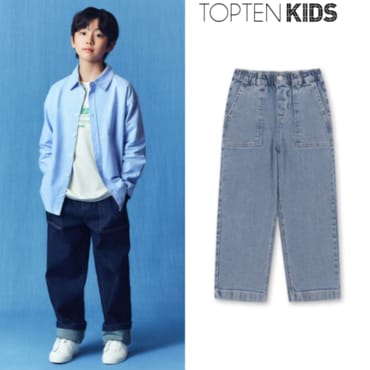탑텐키즈 25년 FW (공용) 스트레이트 데님 팬츠 MKF3DP3212