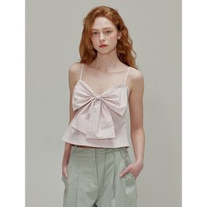 Big Ribbon Peplum Bustier_Light Pink