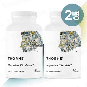 쏜리서치 [무료배송] 쏜리서치 마그네슘 시트라메이트 Magnesium Citramate 90캡슐 2병