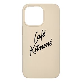 [네이티브유니온x메종키츠네] CAFE KITSUNE CASE FOR IPHONE 13 PRO MAX CASE - LATTE CCAFE-LATTE-NP21L