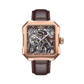 3999132 Heritor Campbell Rose Gold-tone Dial Mens Watch