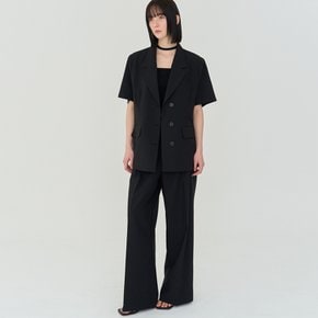 Summer Short Sleeved Jacket Black