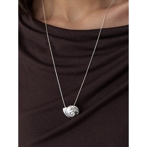 Seashell necklace_silver