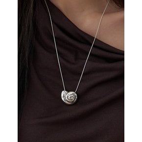 Seashell necklace_silver