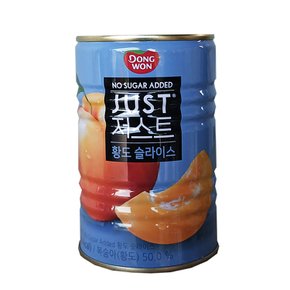저스트 노슈가 황도 슬라이스 400g 황도 복숭아 통조림