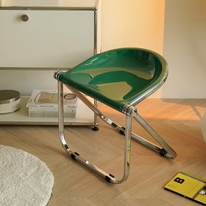 영가구 베가 콕 접이식 투명의자 스툴 인테리어 디자인 미드센추리 카페 의자