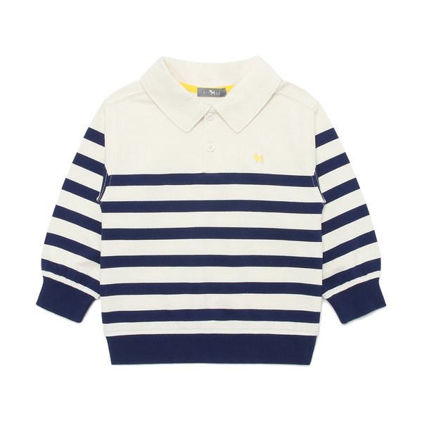 [여주점] [오프라벨 여주점] 블루독베이비 (NY) STRIPE 카라 스웨트셔츠A (45119-334-06)