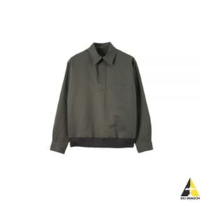 PULL OVER SHIRT - GREY GREEN (MESH0235S24LBF GGR) (풀 오버 셔츠)