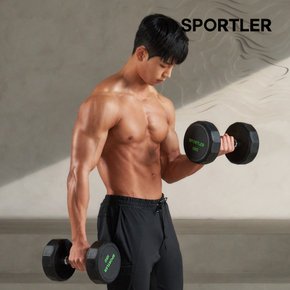 (공식)박스훼손 스포틀러 PEV 12각 덤벨 아령 6kg 웨이트 근력 홈트 운동 기구