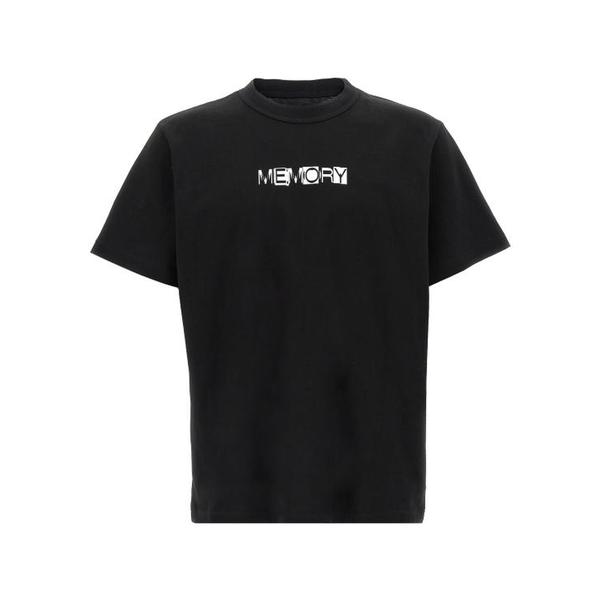 확대된 대표 사카이 반팔 티셔츠 250971S001 White Black