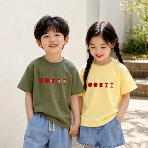 아동반팔티 여아 남아 흰티 키즈 주니어 반팔티셔츠