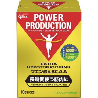  & BCAA 1 (12.4g) 10 글리코 파워 프로덕션 엑스트라 하이포 토닉 음료 구연산 자몽 맛 봉지 책]