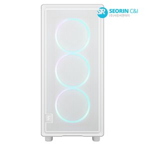 [서린공식] 프렉탈디자인 Epoch RGB 강화유리 화이트
