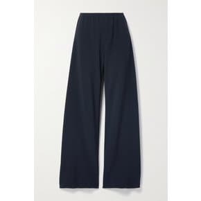 Gala Crepe Wide-leg Pants 네이비