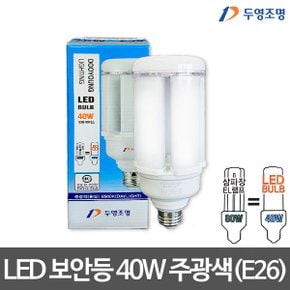 LED 보안등(E26/E39) 40W 주광색 LED벌브