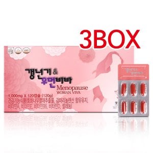  경희 갱년기엔우먼비바 1000mg*120캡슐 /여성영양제/감마리놀렌산 3BOX