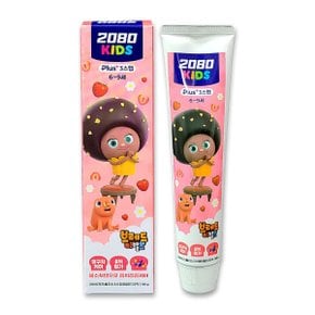 2080 3단계 어린이치약 브레드이발소 베리믹스 80g x 1개 새학기 영구치 케어 초등학생 치약