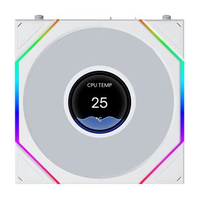 UNI FAN TL LCD FLEX 120 리버스 화이트 120mm 공냉 시스템 쿨러/영샵