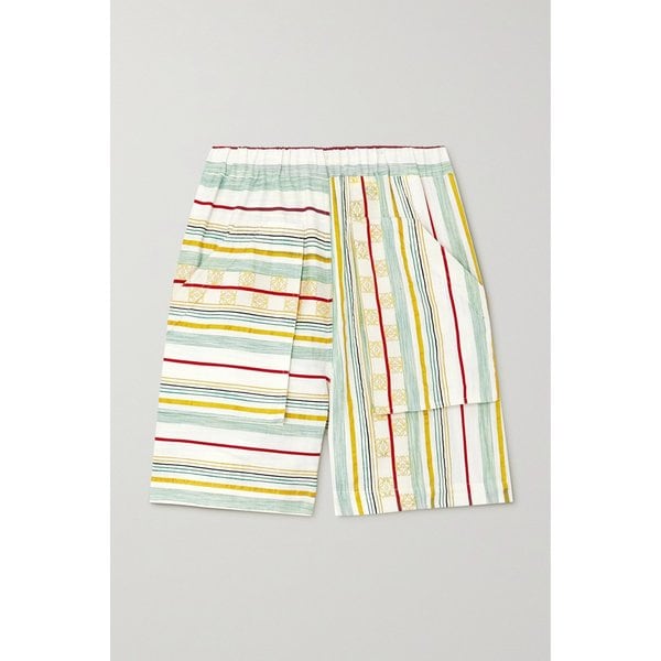 파울라 이비자 스트라이프 코튼 실크 리넨 혼방 쇼츠 멀티컬러 1647597306717172