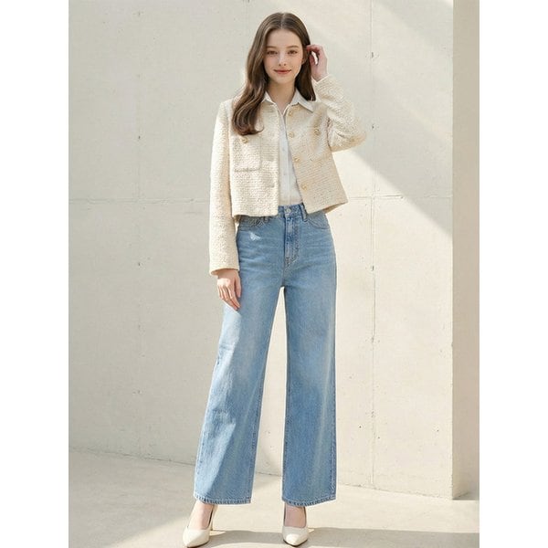 [인플루언서 PICK] 크랙와이드밴딩데님팬츠 BOSBDP501A