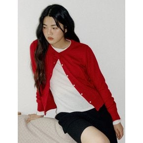 [2color][cashmere] rose knit cardigan 202