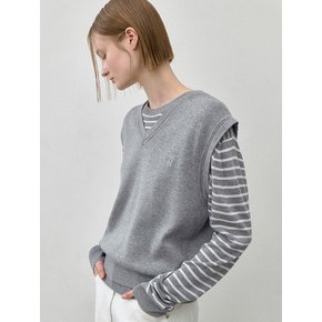 [25 SPRING](택가:69,000원)에센셜 울 피아 니트 베스트(VT-0275)