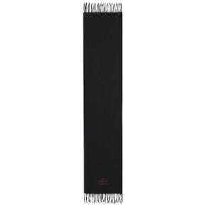 81030007W00Q7 N401 BLACK Embroidered Wool Scarf