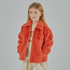 MOLLIOLLI ANDY MINI SHIRKET ECO FUR KIDS JACKET [IVORY]