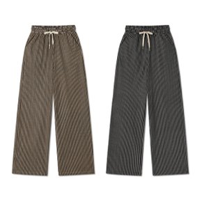 와이드핏 줄무늬패턴 밴딩바지  MDIP786JO _P383712785