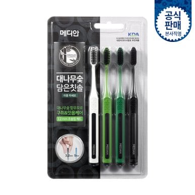 대나무숯 담은 칫솔 미세모 4입