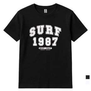 서프1987 라운드 남여공용 반팔C 2컬러