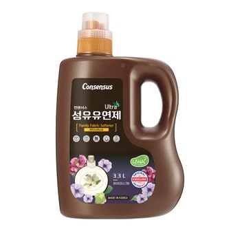 컨센서스 고농축 순한 섬유유연제 화이트머스크 3.3L