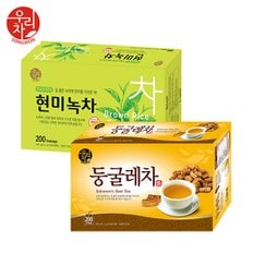  송원 현미녹차 200T +둥굴레차 200T (400T)