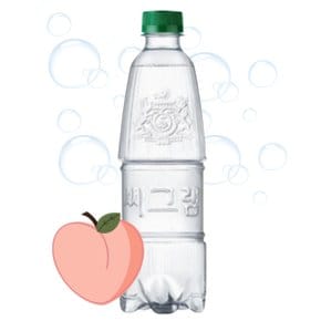 씨그램 피치 복숭아 탄산수 무라벨 450ml x 20개