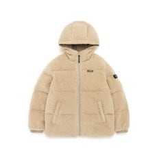 내셔널지오그래픽 K224UDW950 키즈 플리스 리버시블 숏 다운 점퍼 BEIGE