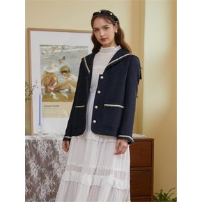 NAVY TWEED SAILOR JACKET