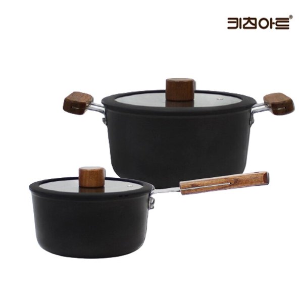 포르트 내츄럴우드 인덕션가능 냄비세트 2종A(편18+양20)