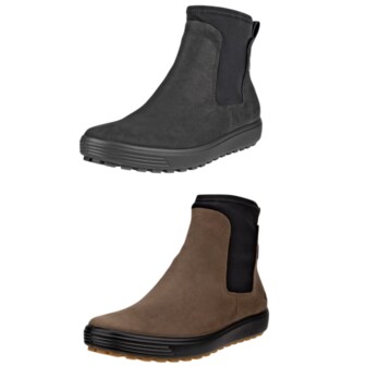 에코 [여주점] 여성 소프트 7 트레드 고어텍스 방수기능 논슬립 지퍼 부츠 블랙, 카키브라운 450463