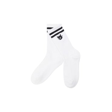 왁 골프 (WGLCX25117WHX)Women Signature Rib Socks