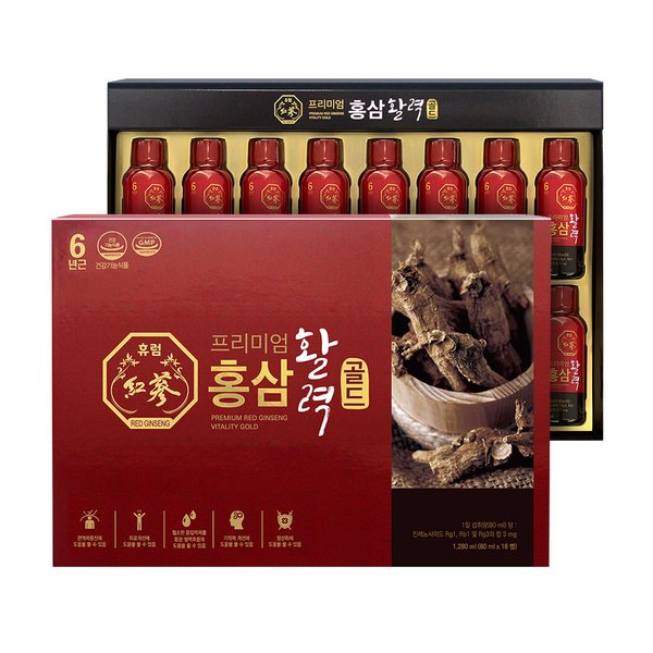 프리미엄 홍삼활력골드 80ml*16병[쇼핑백포함]