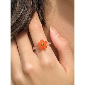 orange flower ring